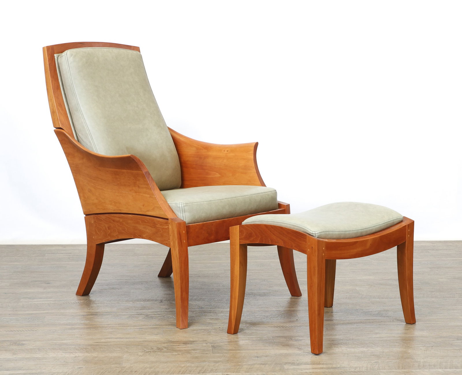 Thomas Moser Wing Chair and Ottoman (1 of 20)