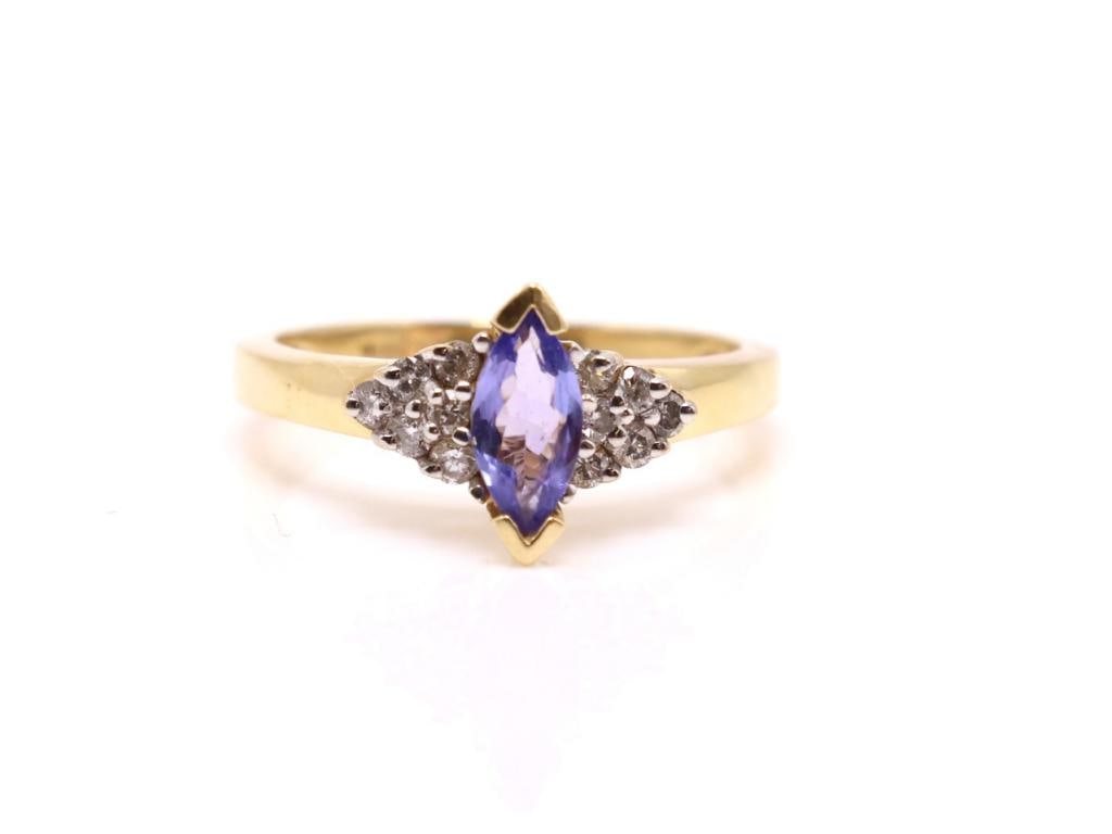 14k YG Tanzanite Diamond Ring (1 of 7)