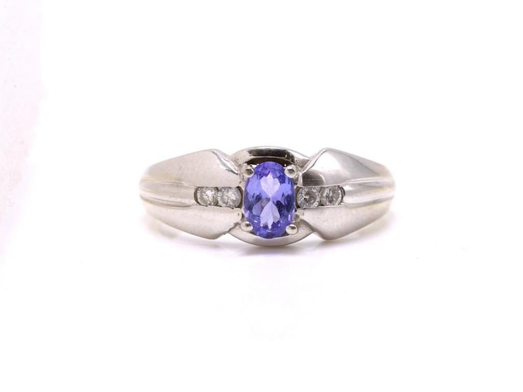 14k WG Tanzanite Diamond Ring (1 of 7)