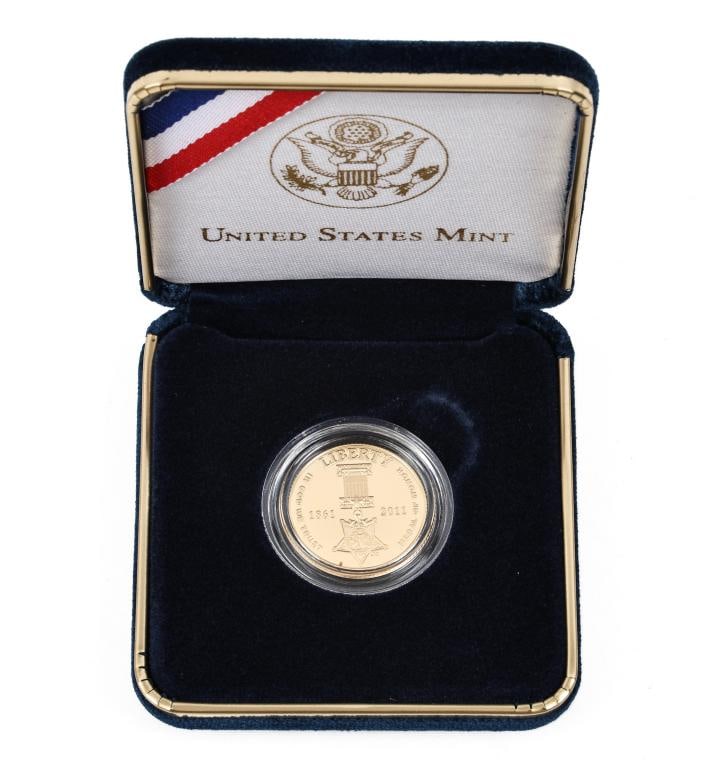 Medal of Honor 2011 Gold 5 Dollar Coin Proof (1 of 7)
