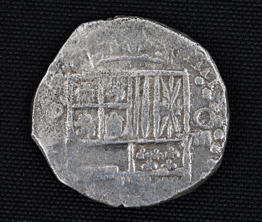 Atocha Shipwreck Philip III Silver 8 Reales Coin: 17th century Spanish 8 reales silver coin, minted in Potosi, Bolivia, assayer mark not visible, recovered in 1985 from the Nuestra Senora de Atocha shipwreck, which occurred in 1622. Includes COA issu