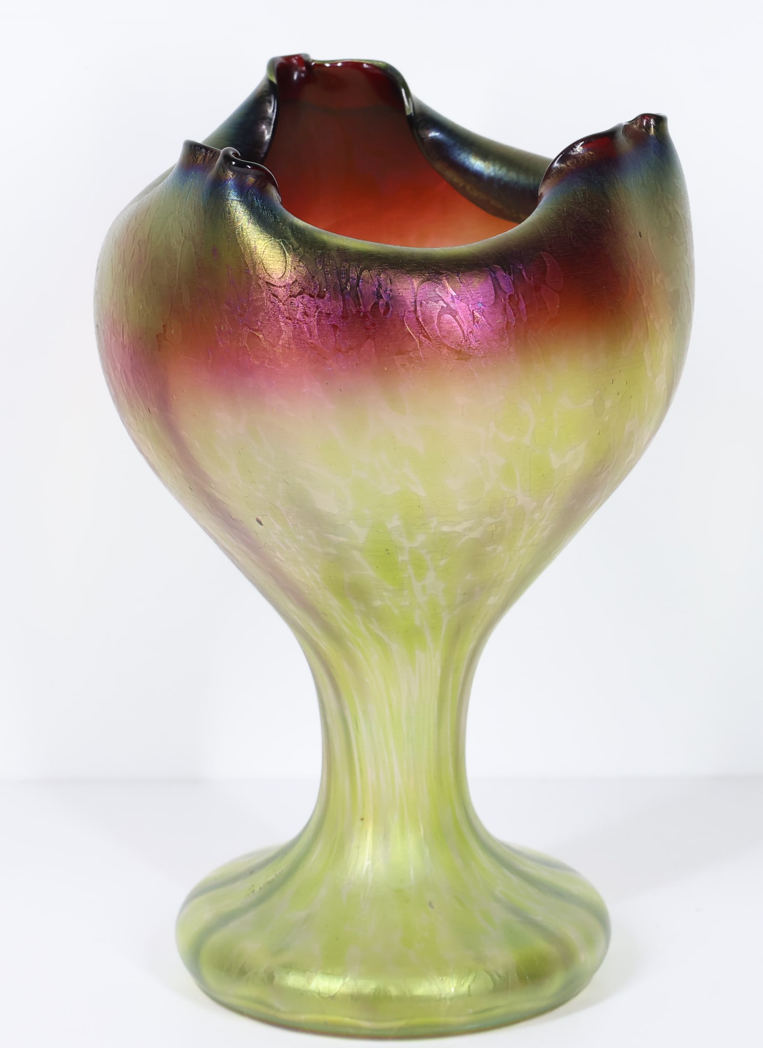 Rindskopf Pepita Iridescent Glass Vase (1 of 9)
