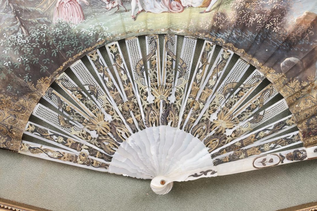 French Hand Painted Fan - 7