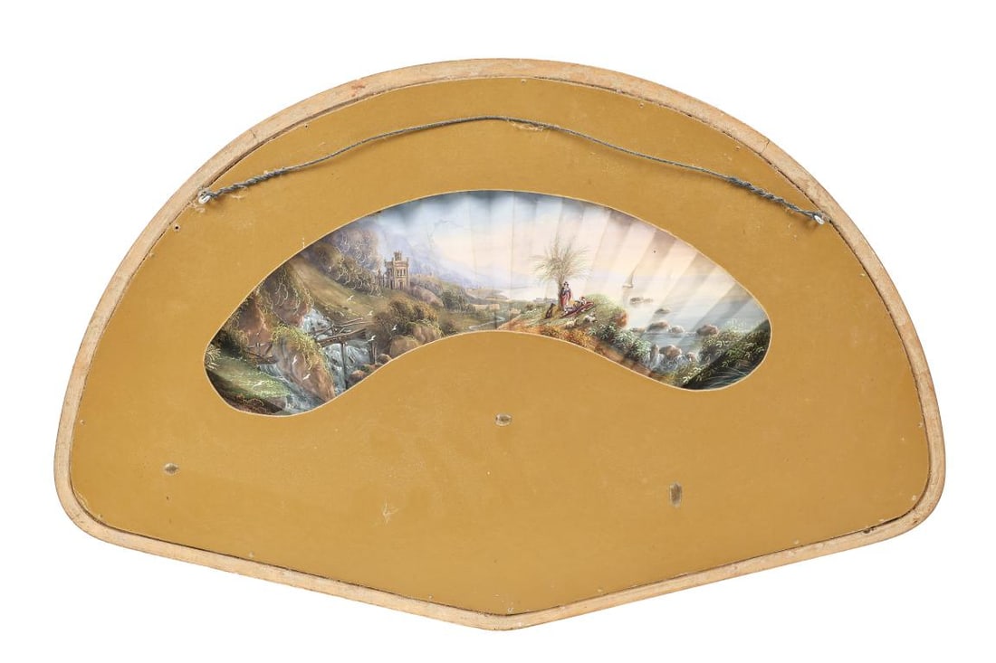 French Hand Painted Fan - 8