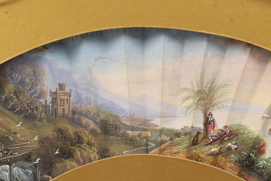 French Hand Painted Fan - 9