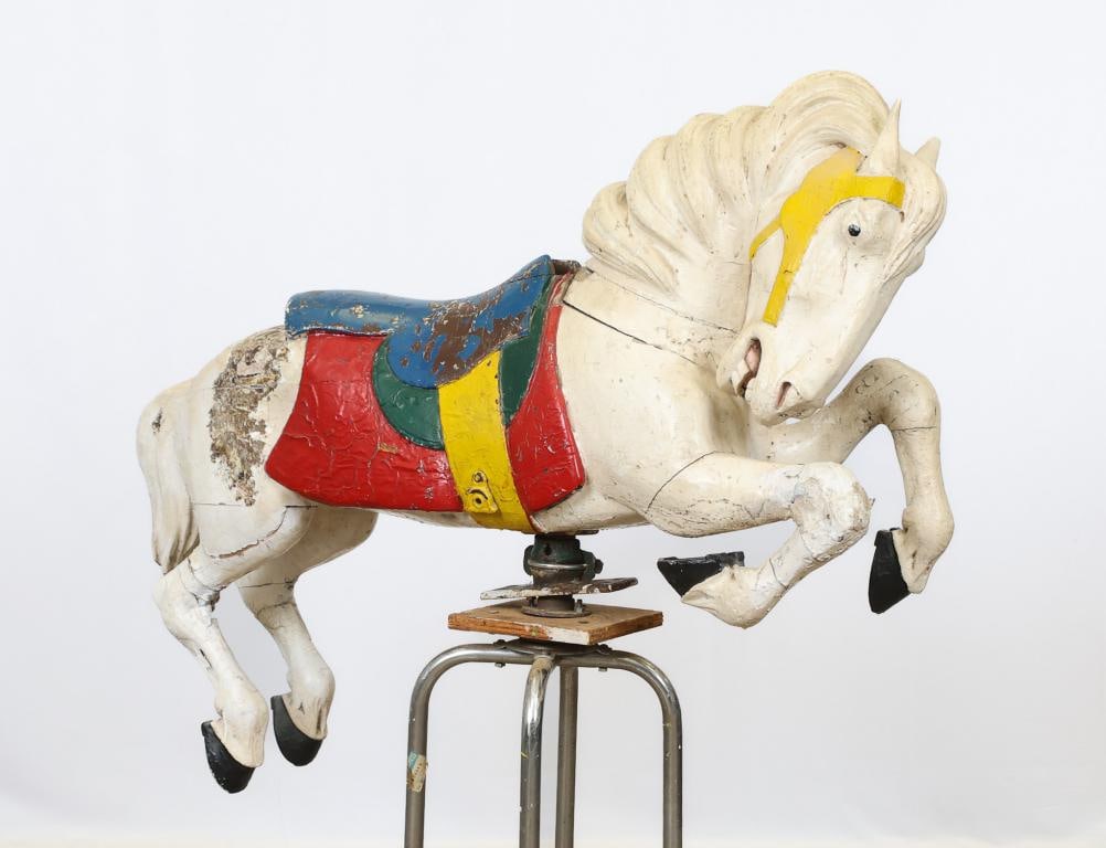 Hand Carved and Painted Jumper Carousel Horse (1 of 20)