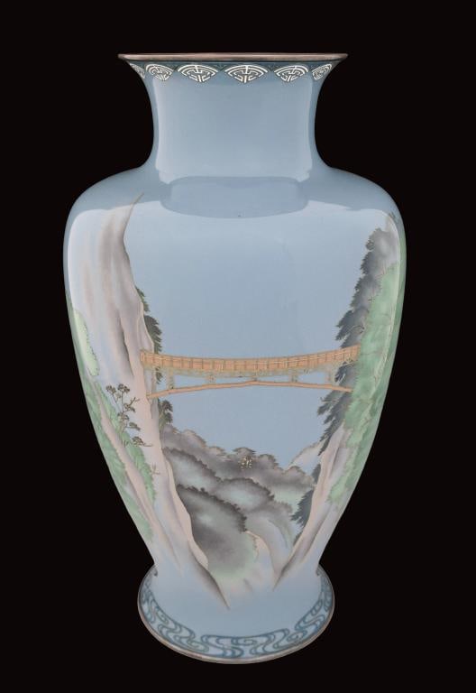 Mitsukoshi Japanese Cloisonne Commemorative Vase (1 of 6)