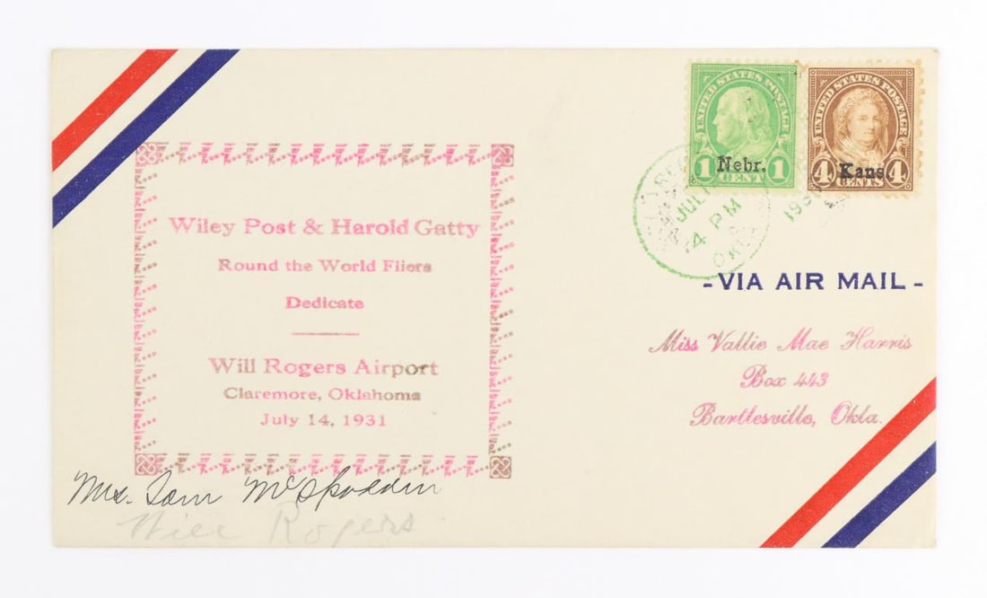 Autograph of American Humorist and Actor Will Rogers (1 of 3)
