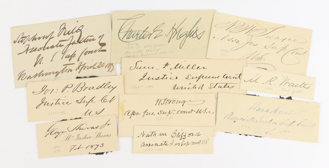 United States Supreme Court Justice Autographs (1 of 11)