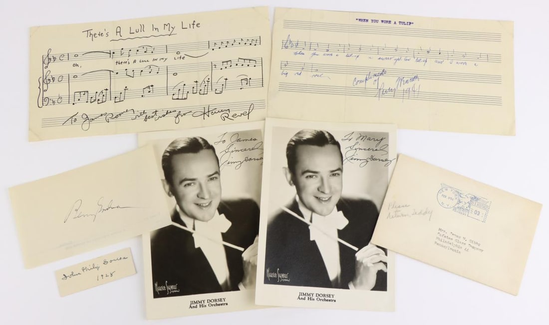 Autographs of Notable Musicians & Composers (1 of 9)