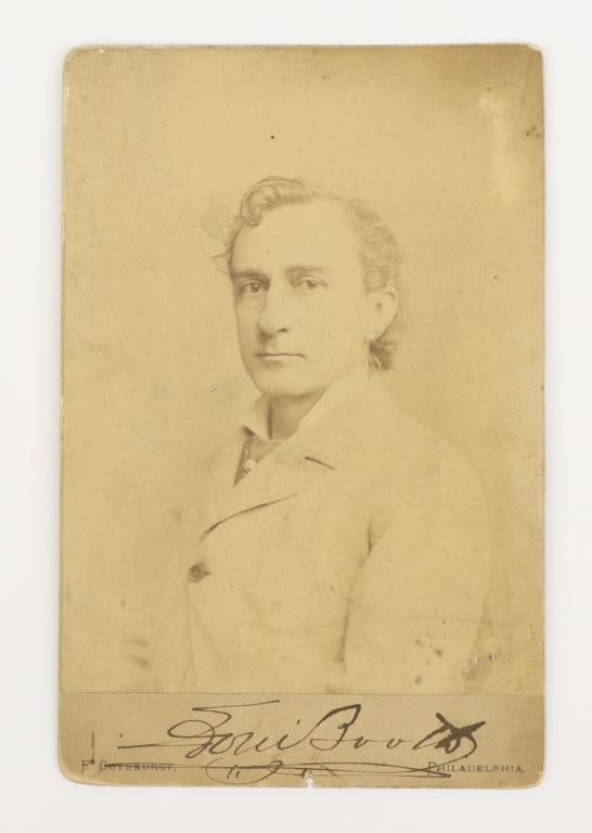 Actor Edwin Booth Autographed Cabinet Card (1 of 4)