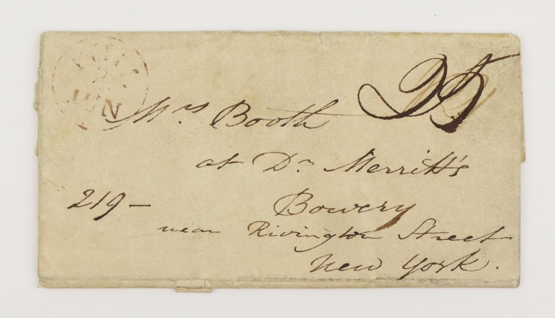 Actor Junius B. Booth Autographed Letter (1 of 6)