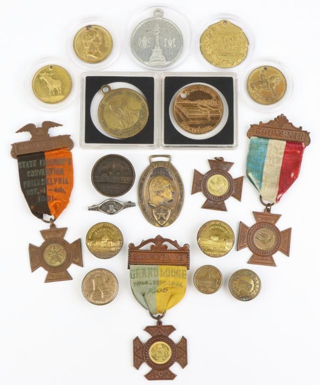 Pennsylvania Historic Related Medals, Lapel Studs a (1 of 13)
