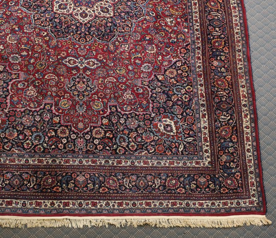 Signed Persian Tabriz Carpet - 11