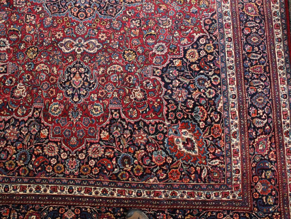 Signed Persian Tabriz Carpet - 13