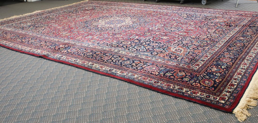 Signed Persian Tabriz Carpet - 14