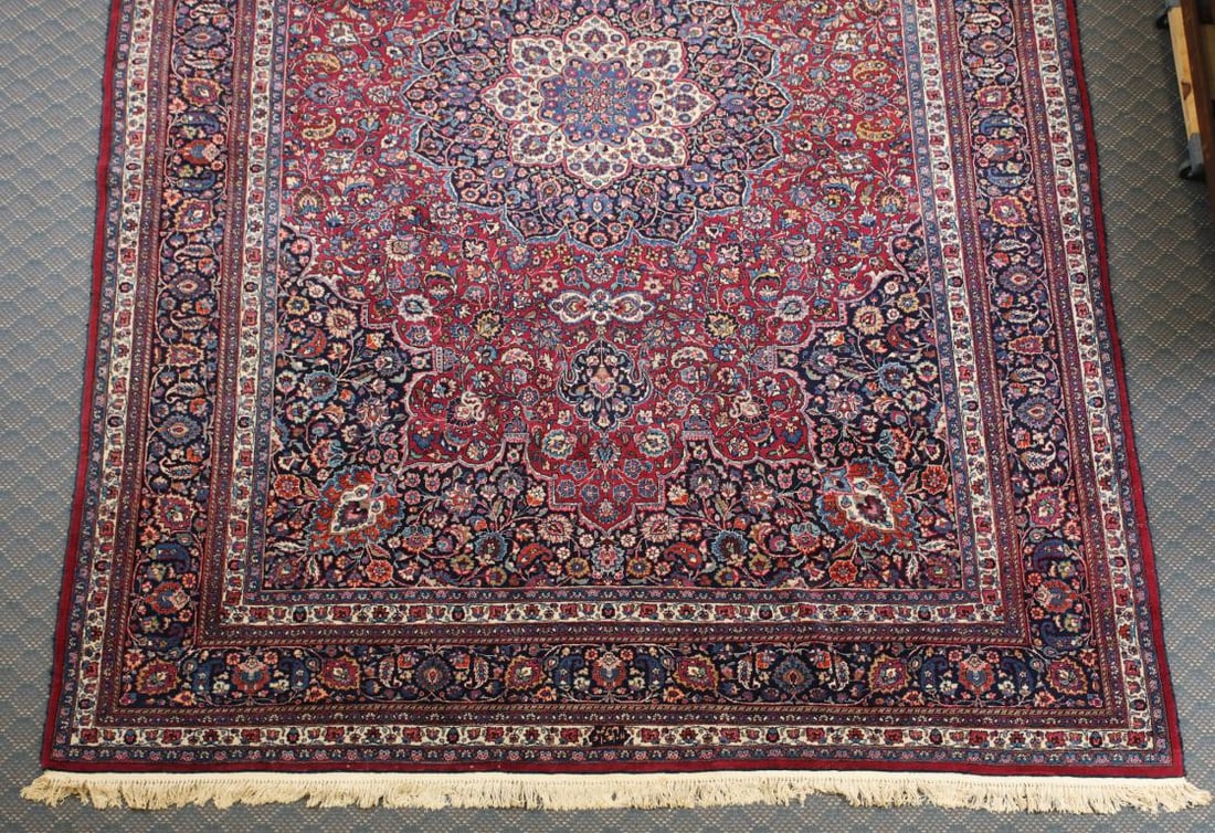 Signed Persian Tabriz Carpet - 5