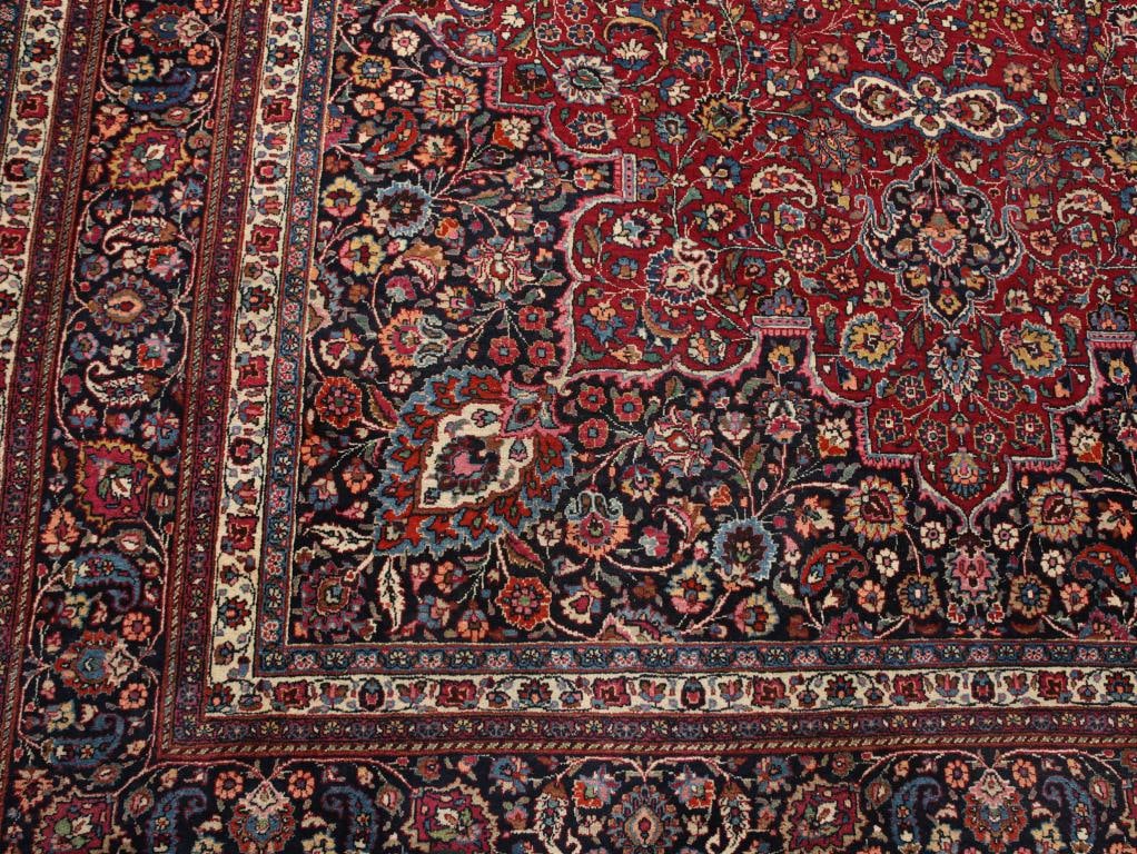 Signed Persian Tabriz Carpet - 6