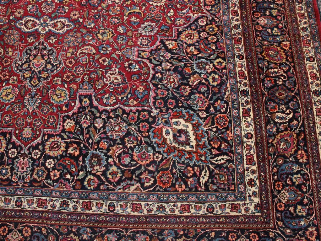 Signed Persian Tabriz Carpet - 7