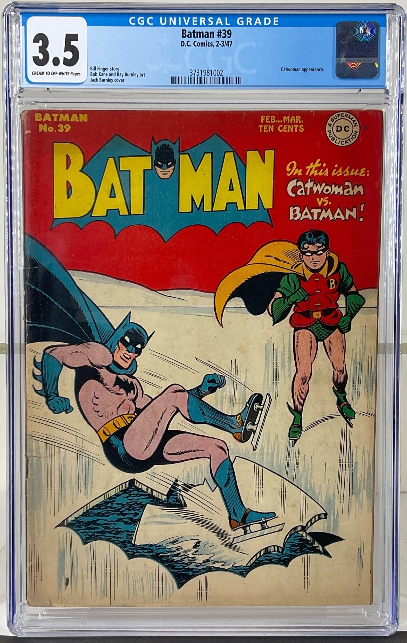 Batman #39 (D.C. Comics, 1947) CGC 3.5 Cream to Off-White Pages (1 of 3)