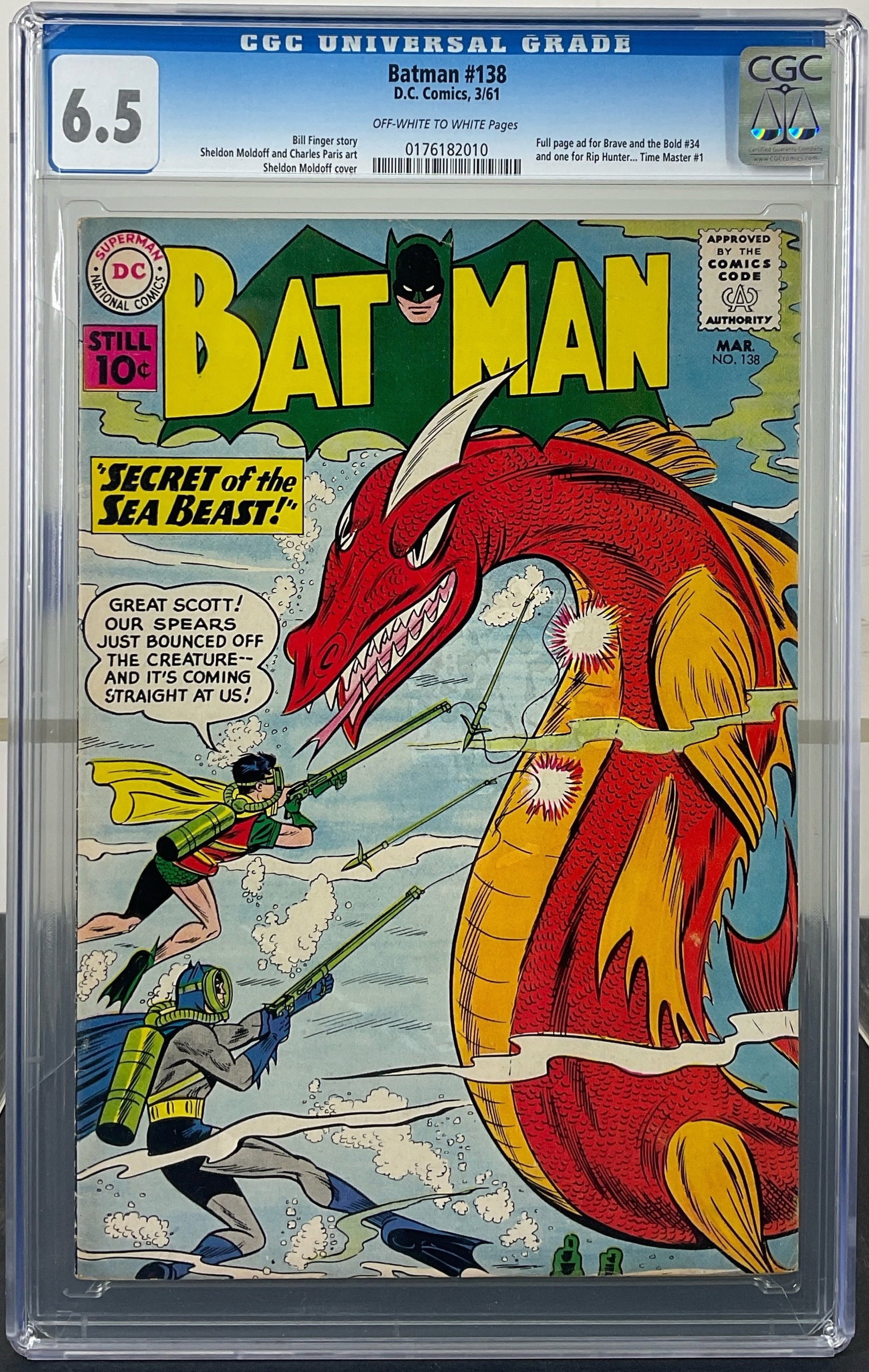 Batman #138 (DC, 1961) CGC 6.5 Off-White to White Pages (1 of 3)