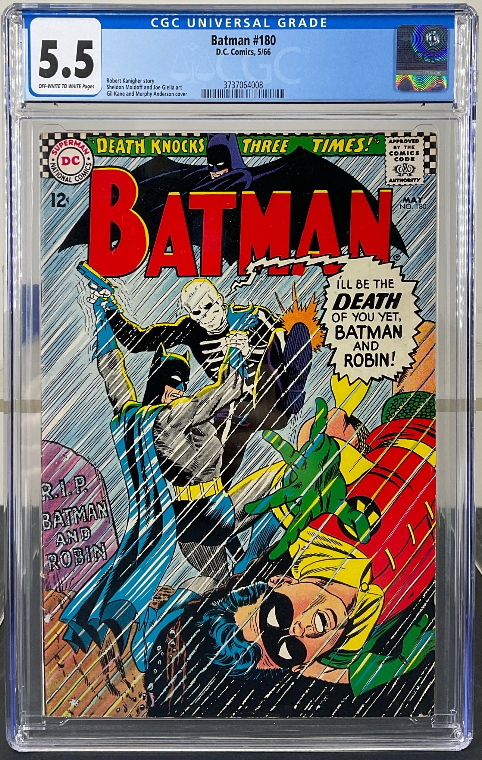 Batman #180 (D.C. Comics, 1966) CGC 5.5 Off-white to white pages (1 of 3)