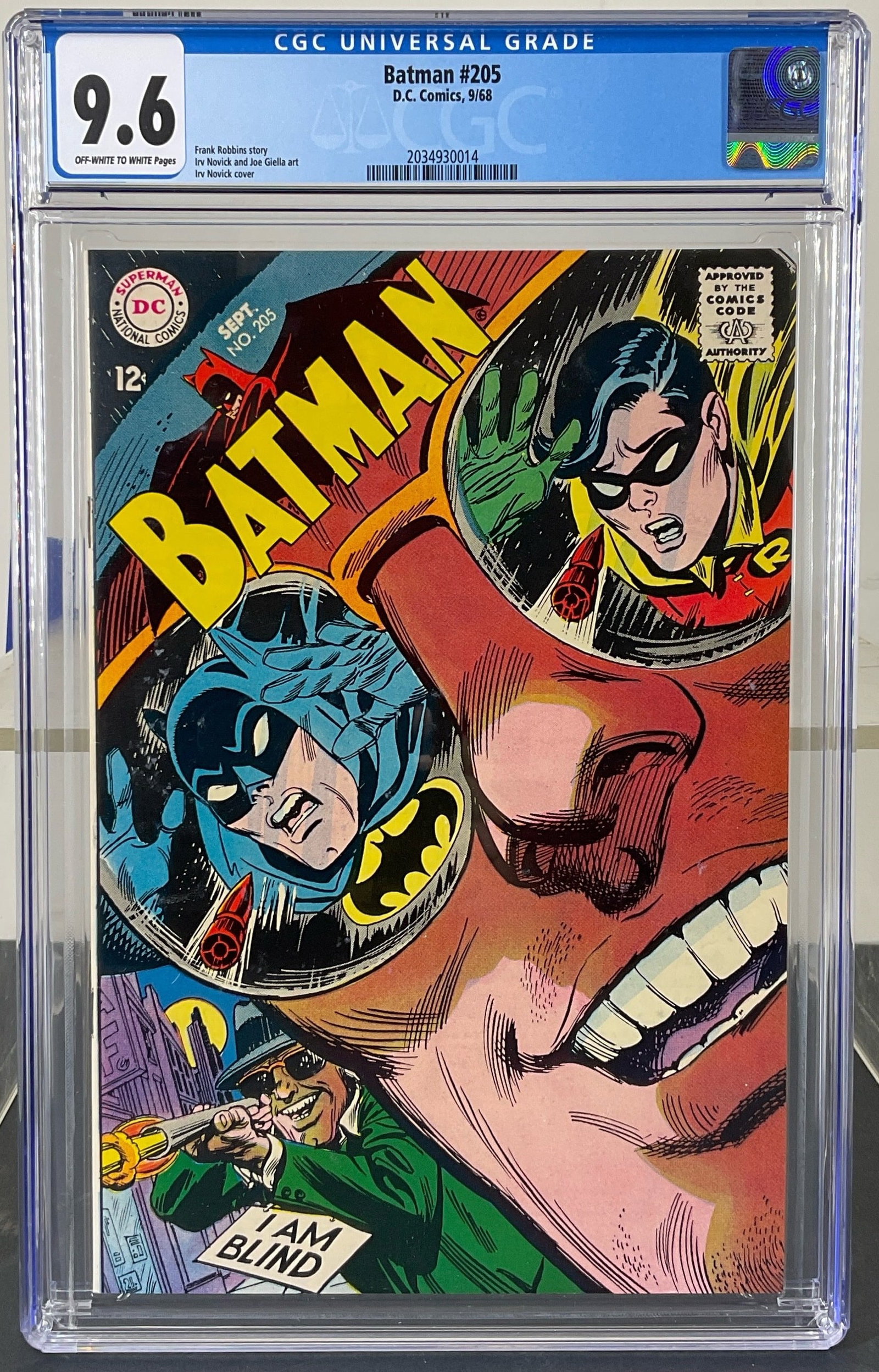 Batman #205 (D.C. Comics, 9/68) CGC 9.6 Off-white to white pages (1 of 3)