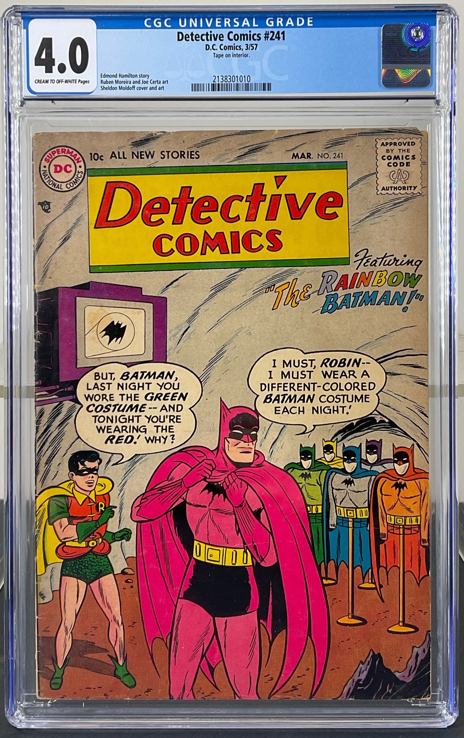 Detective Comics #241 (D.C. Comics, 1957) CGC 4.0 Cream to Off-White pages (1 of 3)