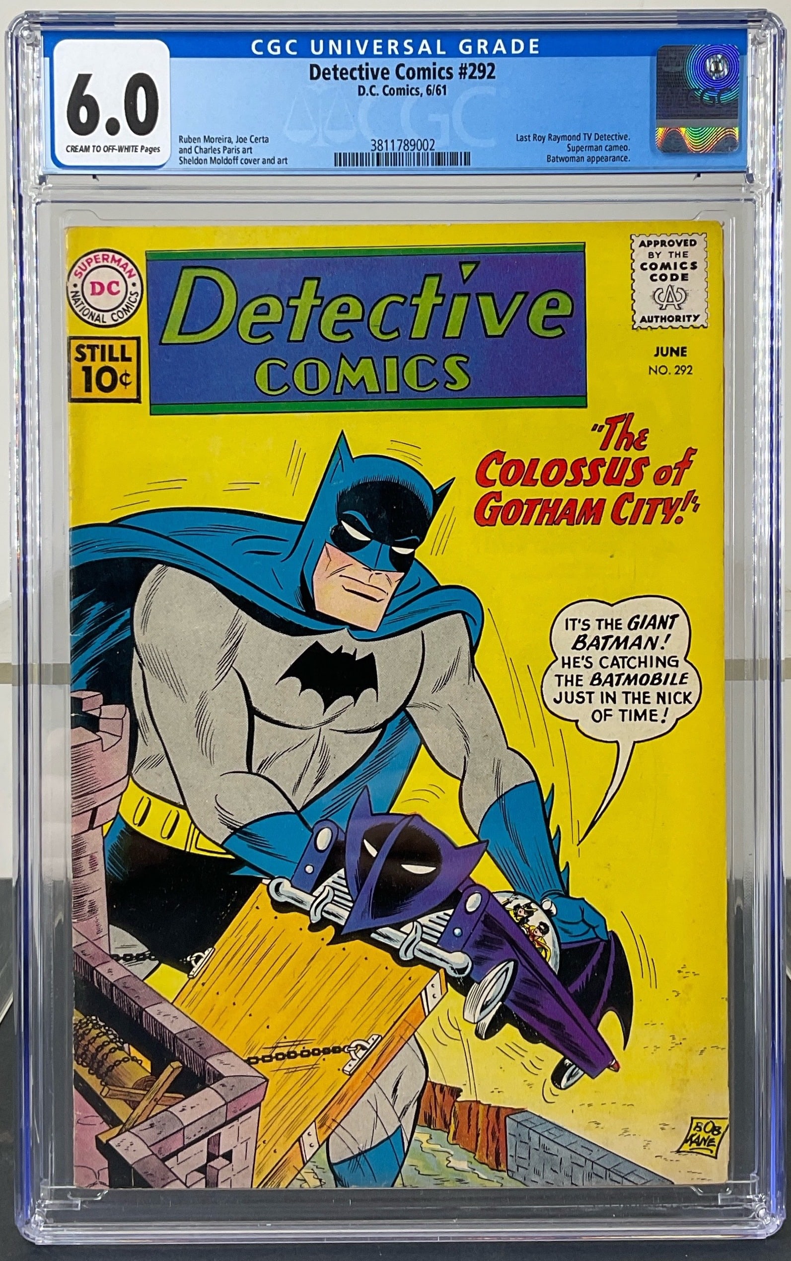 Detective Comics #292 (D.C. Comics, 1961) CGC 6.0 Cream to Off-White Pages (1 of 3)
