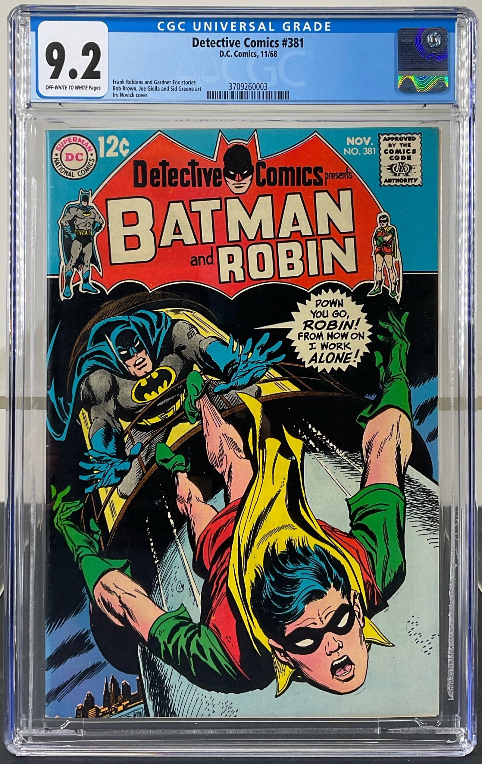 Detective Comics #381 (DC, 1968) CGC 9.2 Off-white to white pages (1 of 3)