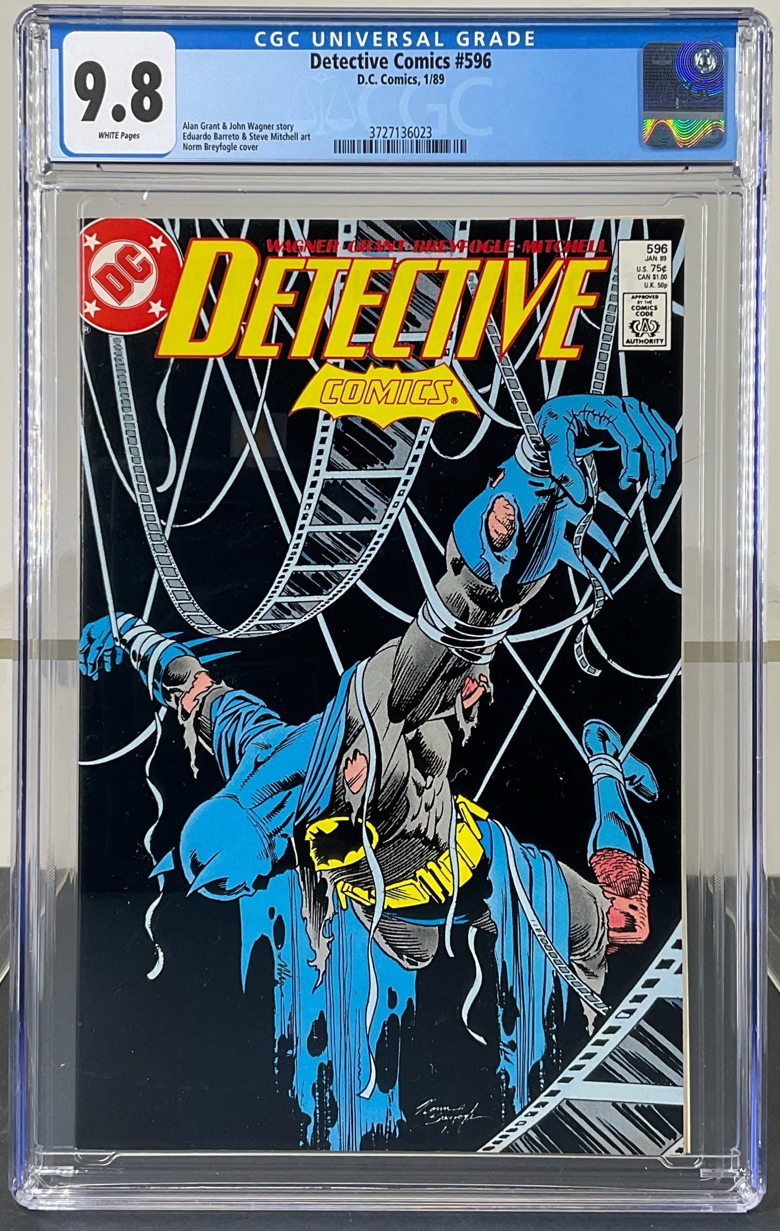 Detective Comics #596 (D.C. Comics, 1989) CGC 9.8 WHITE Pages (1 of 3)