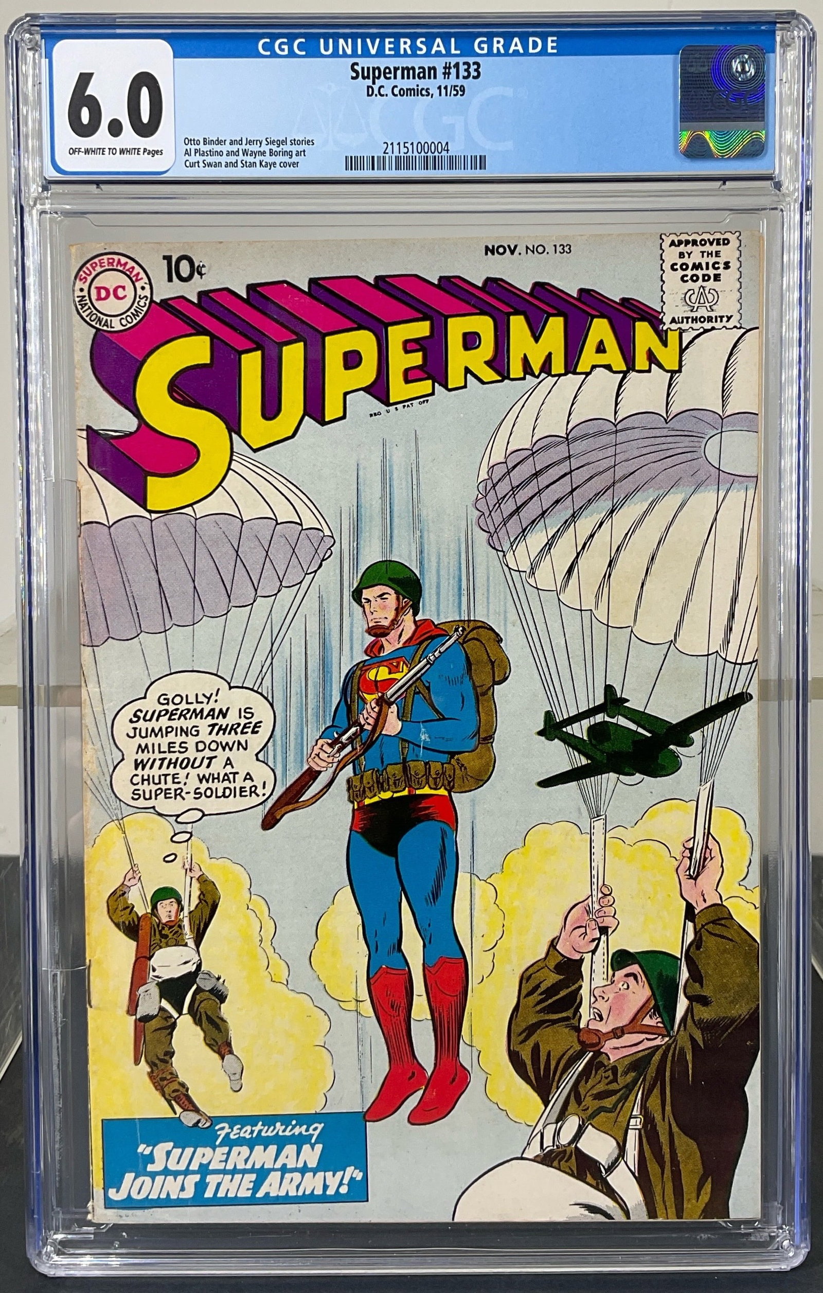 Superman #133 (DC, 1959) CGC 6.0 Off-white to white pages (1 of 3)