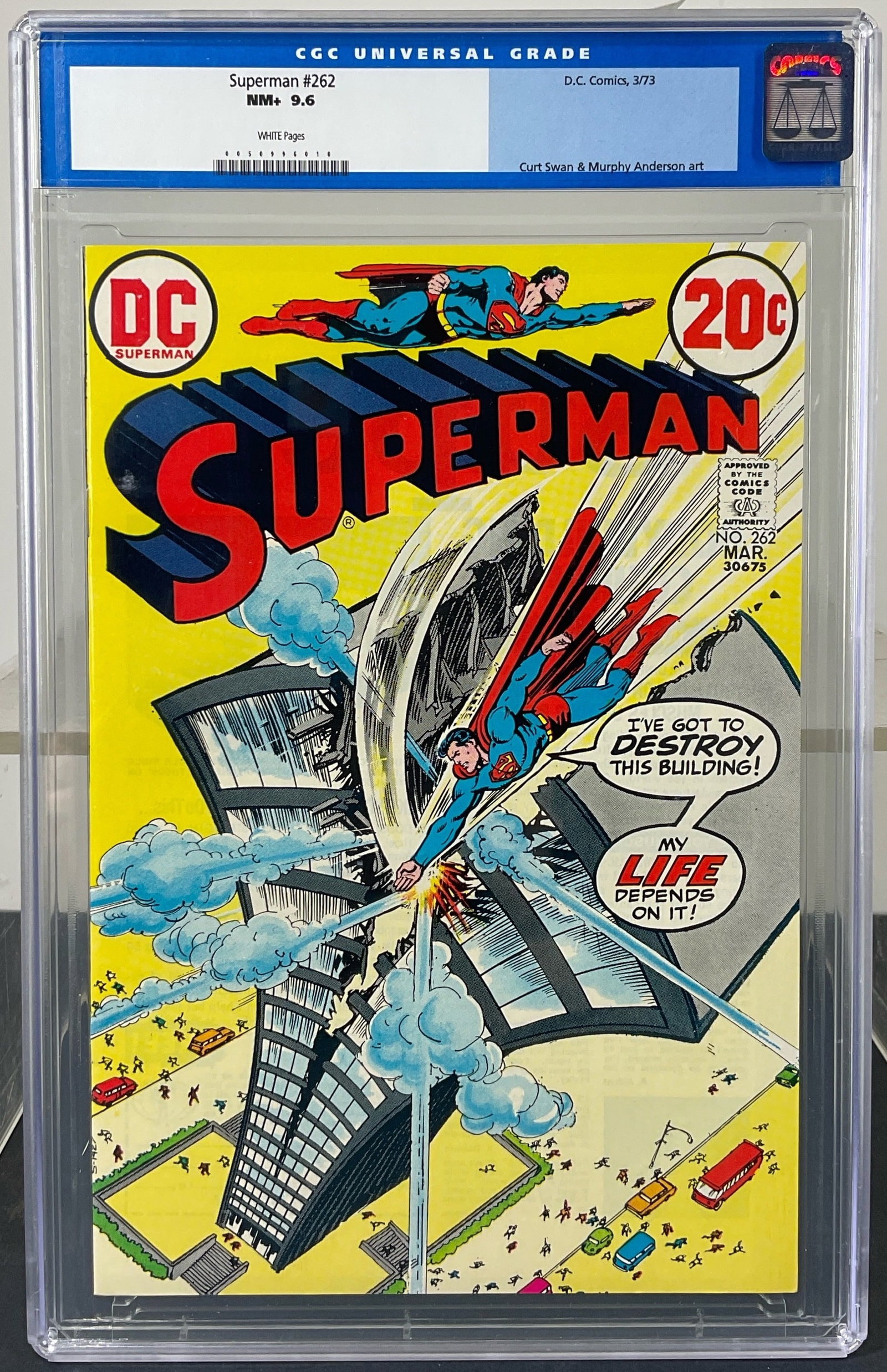 Superman #262 (D.C. Comics, 1973) CGC NM+ 9.6 White pages (1 of 3)