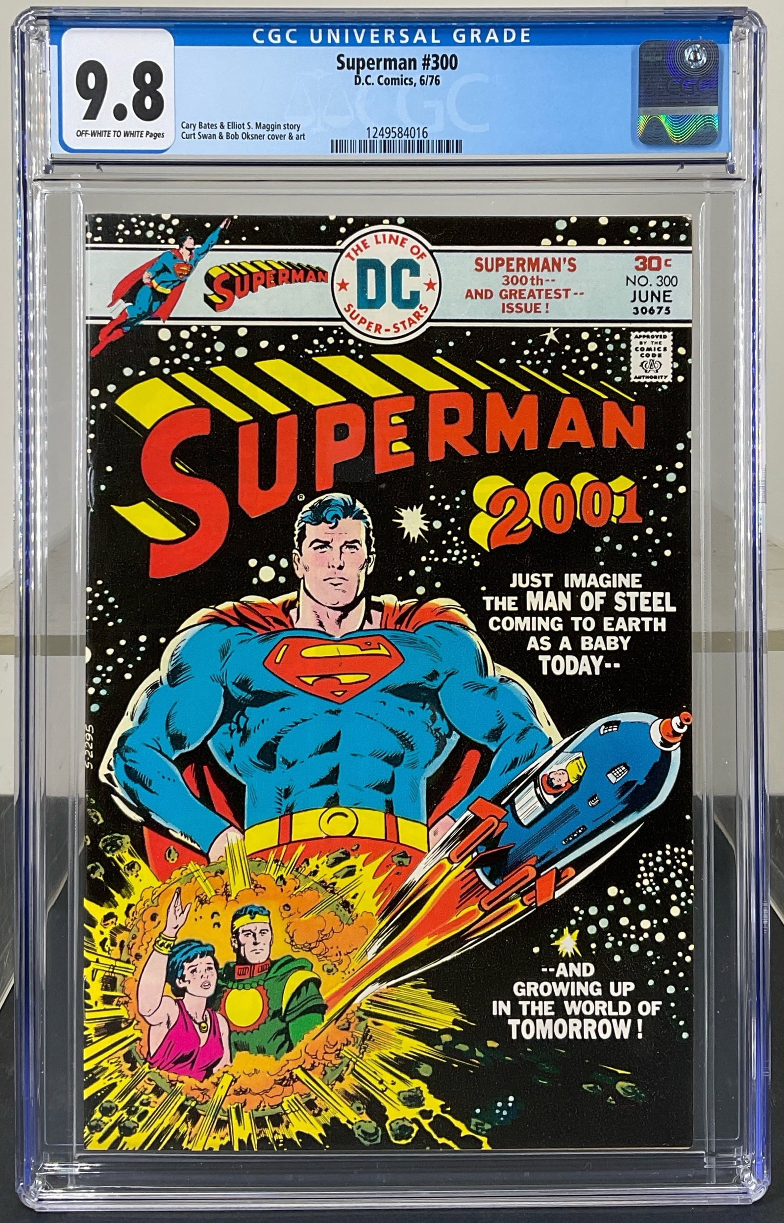 Superman #300 (D.C. Comics, 1976) CGC 9.8 Off-white to white pages (1 of 3)