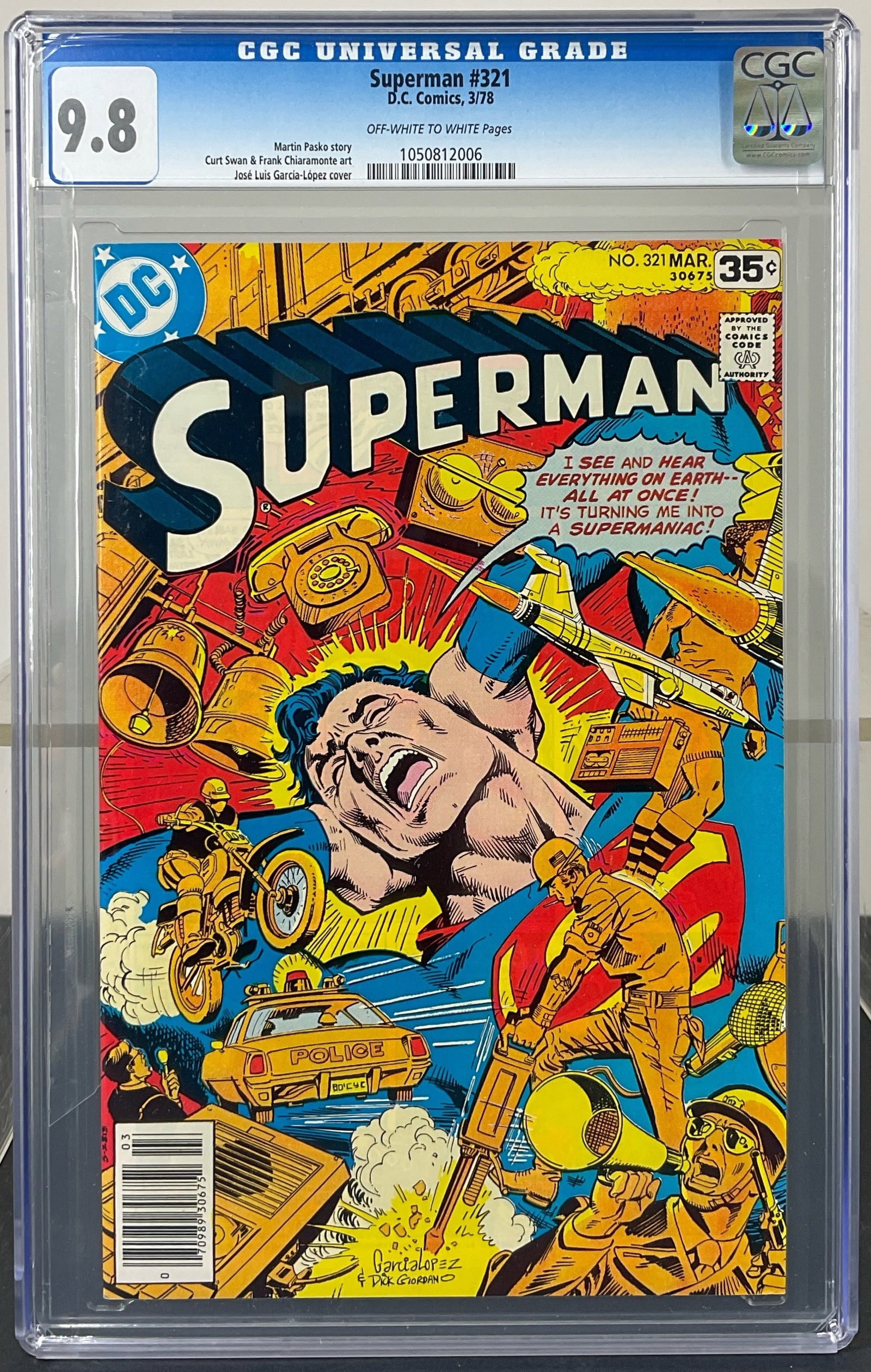 Superman #321 (D.C. Comics, 1978) CGC 9.8 Off-white to white pages (1 of 3)