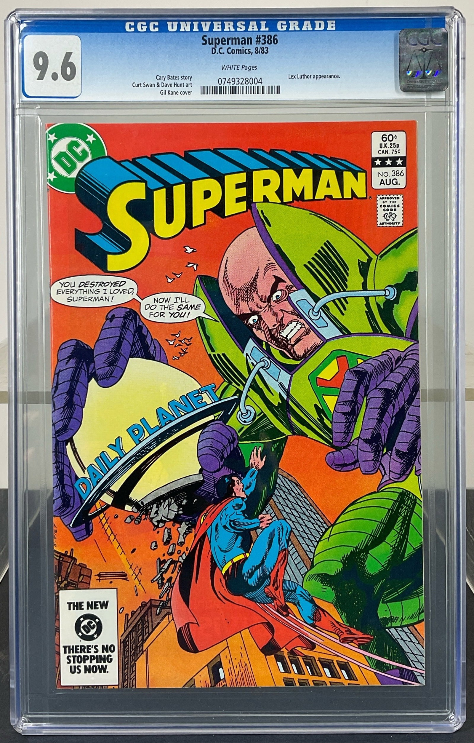 Superman #386 (DC, 1983) CGC 9.6 WHITE Pages (1 of 3)
