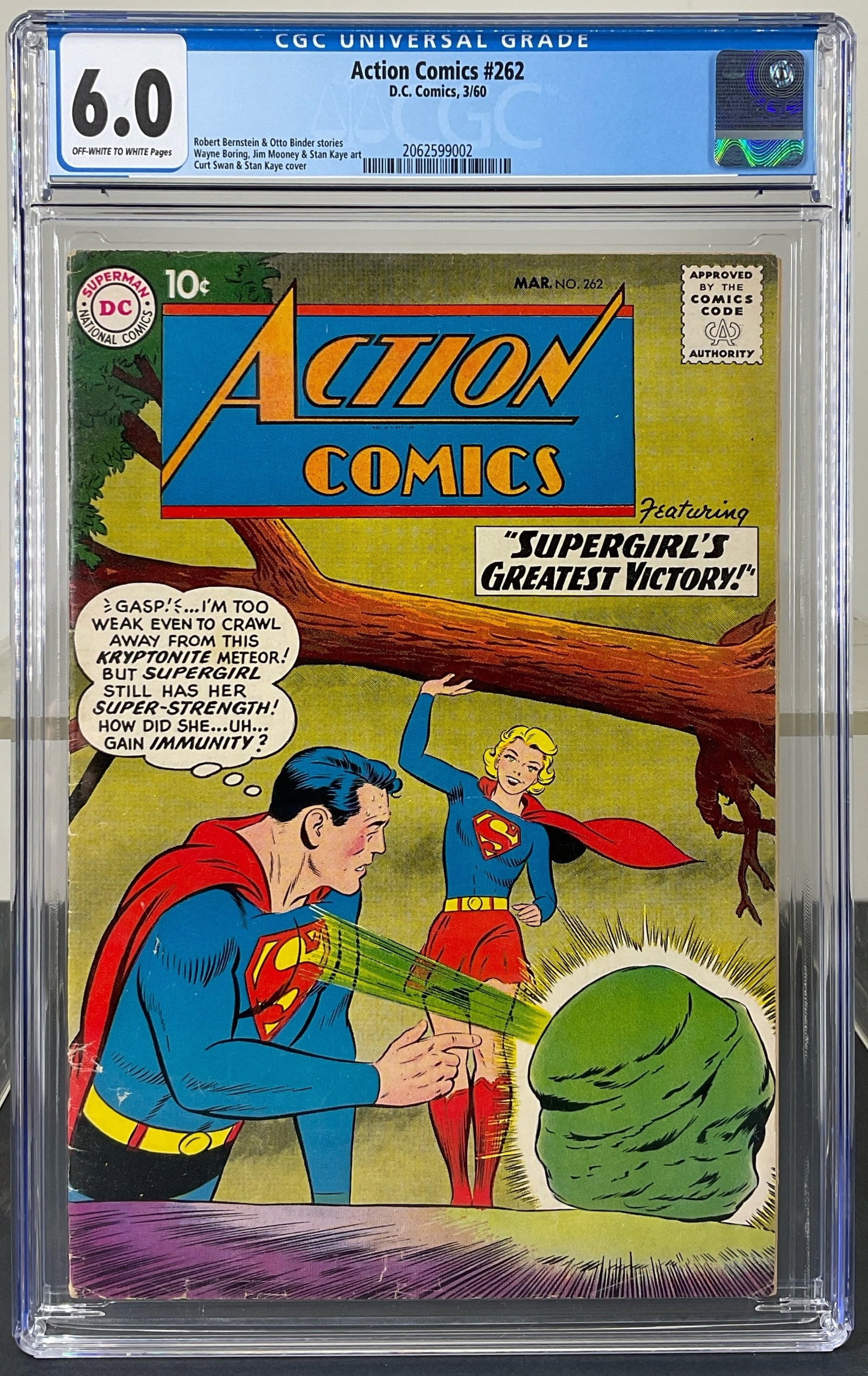Action Comics #262 (D.C. Comics, 1960) CGC 6.0 Off-White to White Pages (1 of 3)