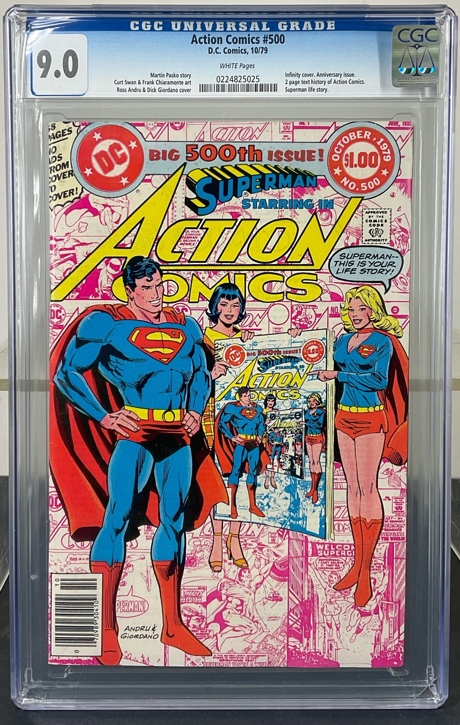 Action Comics #500 (D.C. Comics, 1979) CGC 9.0 WHITE Pages (1 of 3)