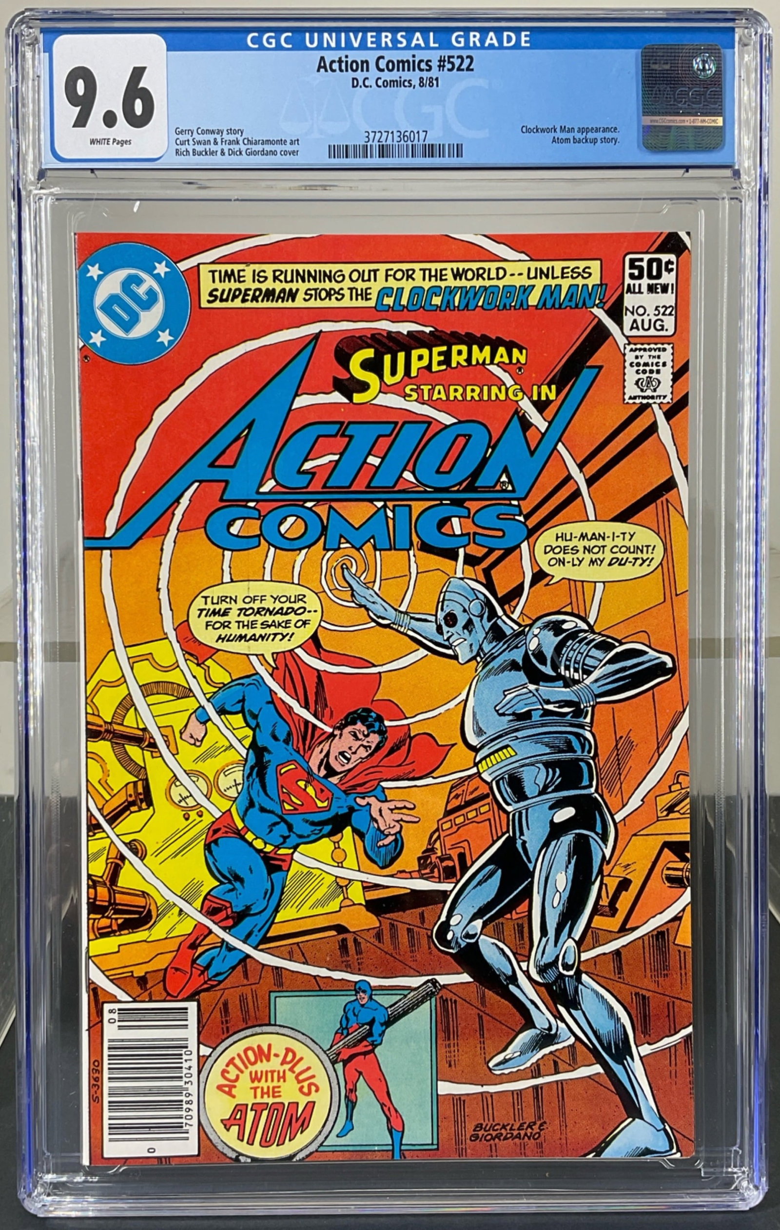 Action Comics #522 (D.C. Comics, 1981) CGC 9.6 White pages (1 of 3)