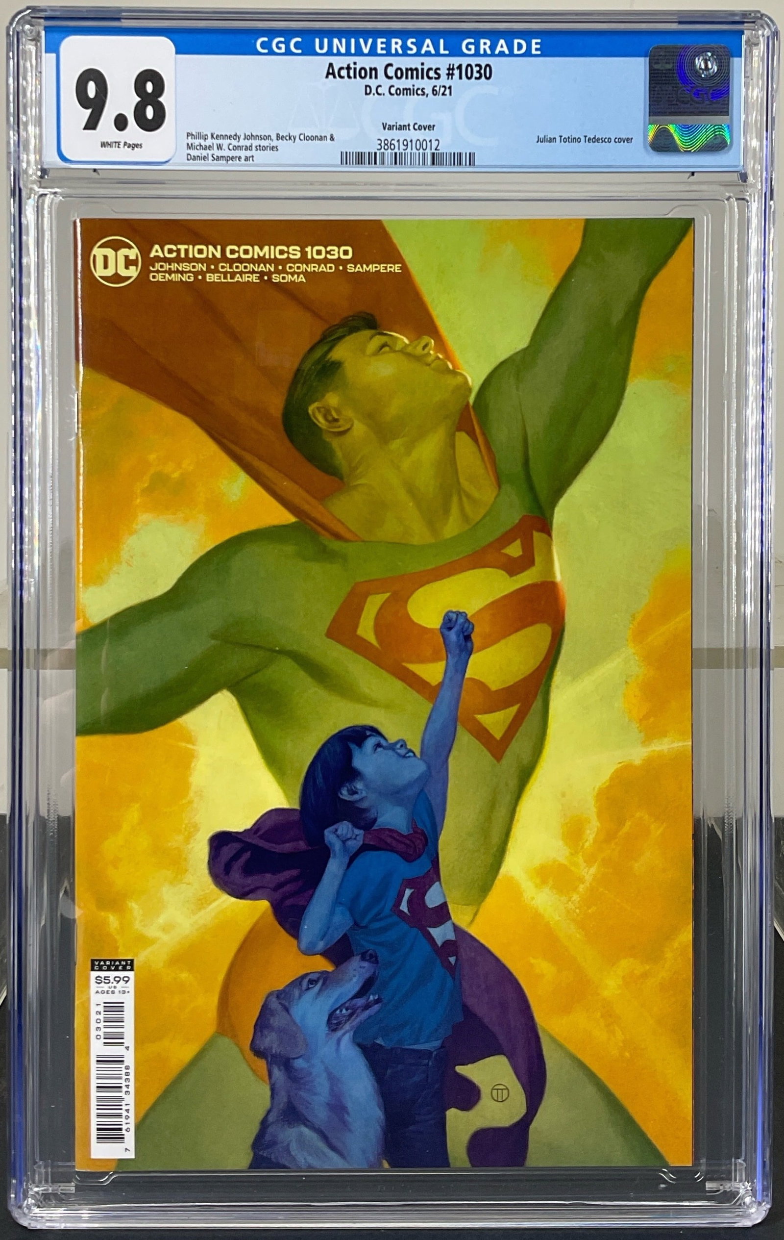Action Comics #1030 (D.C. Comics, 2021) CGC 9.8 White pages (1 of 3)