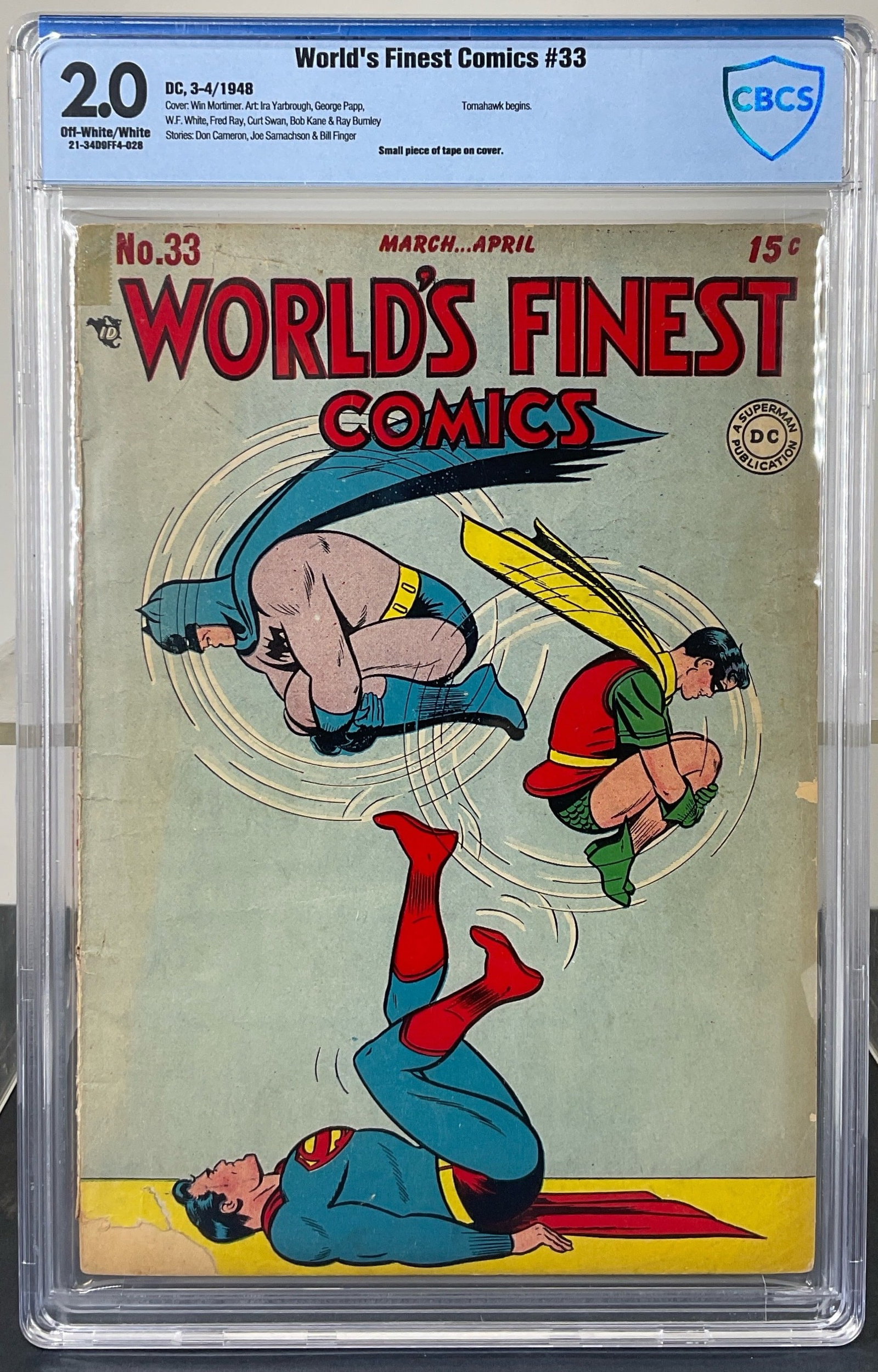 World's Finest Comics #33 (DC, 1948) CBCS 2.0 Off-White/White pages (1 of 3)