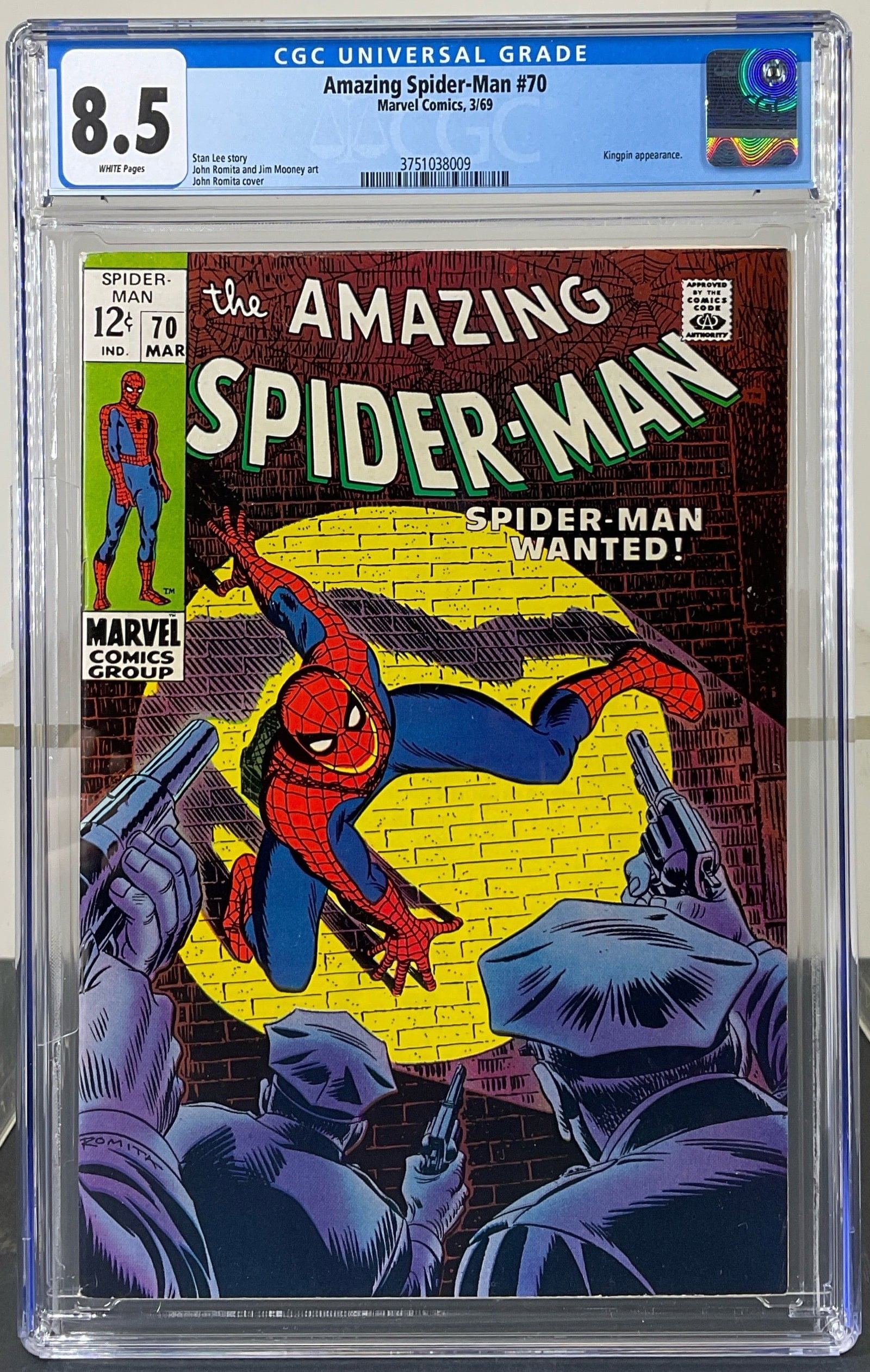 Amazing Spider-Man #70 (Marvel Comics, 1969) CGC 8.5 White pages (1 of 3)