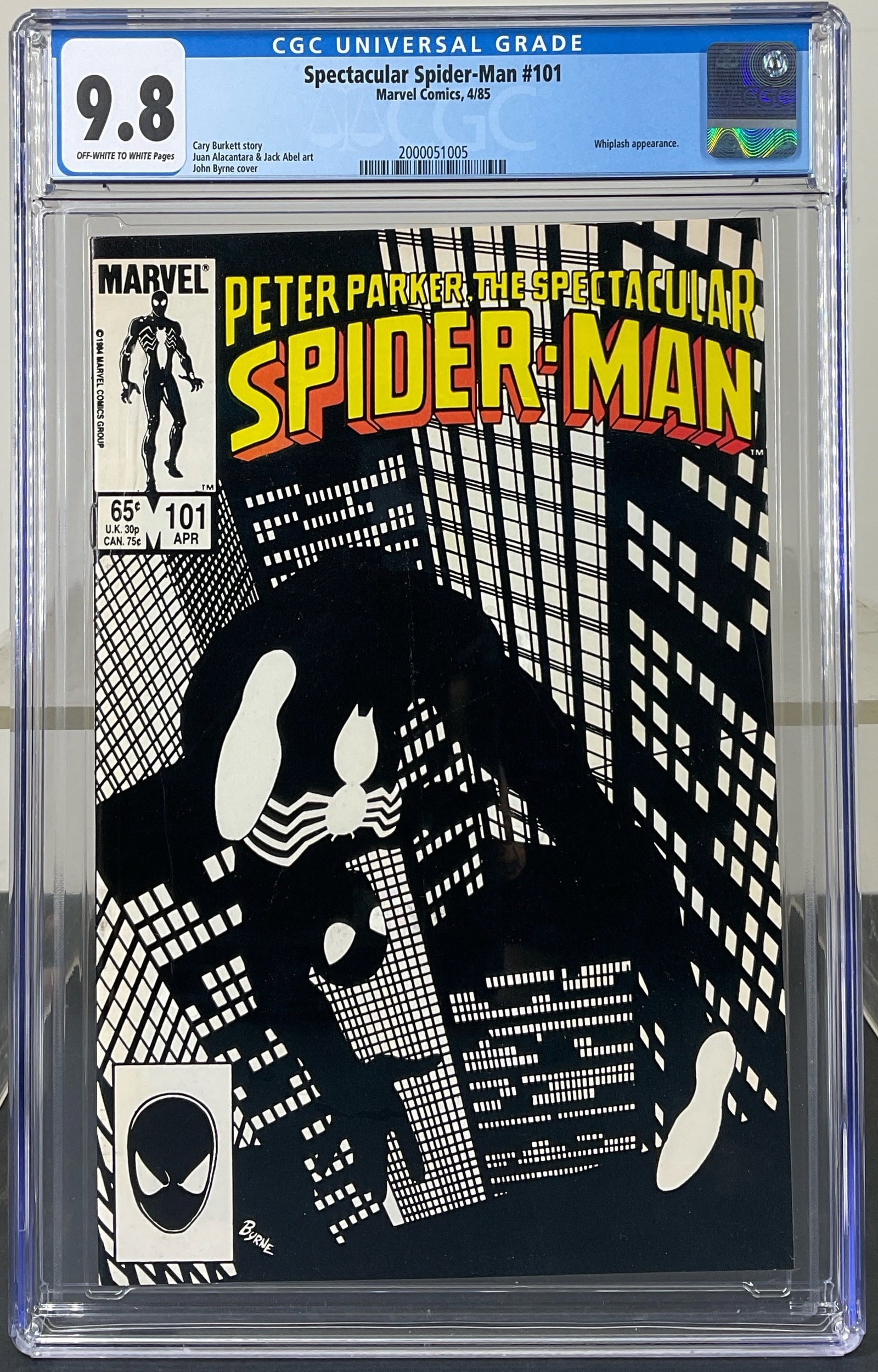 Spectacular Spider-Man #101 (Marvel, 1985) CGC 9.8 Off-white to white pages (1 of 3)