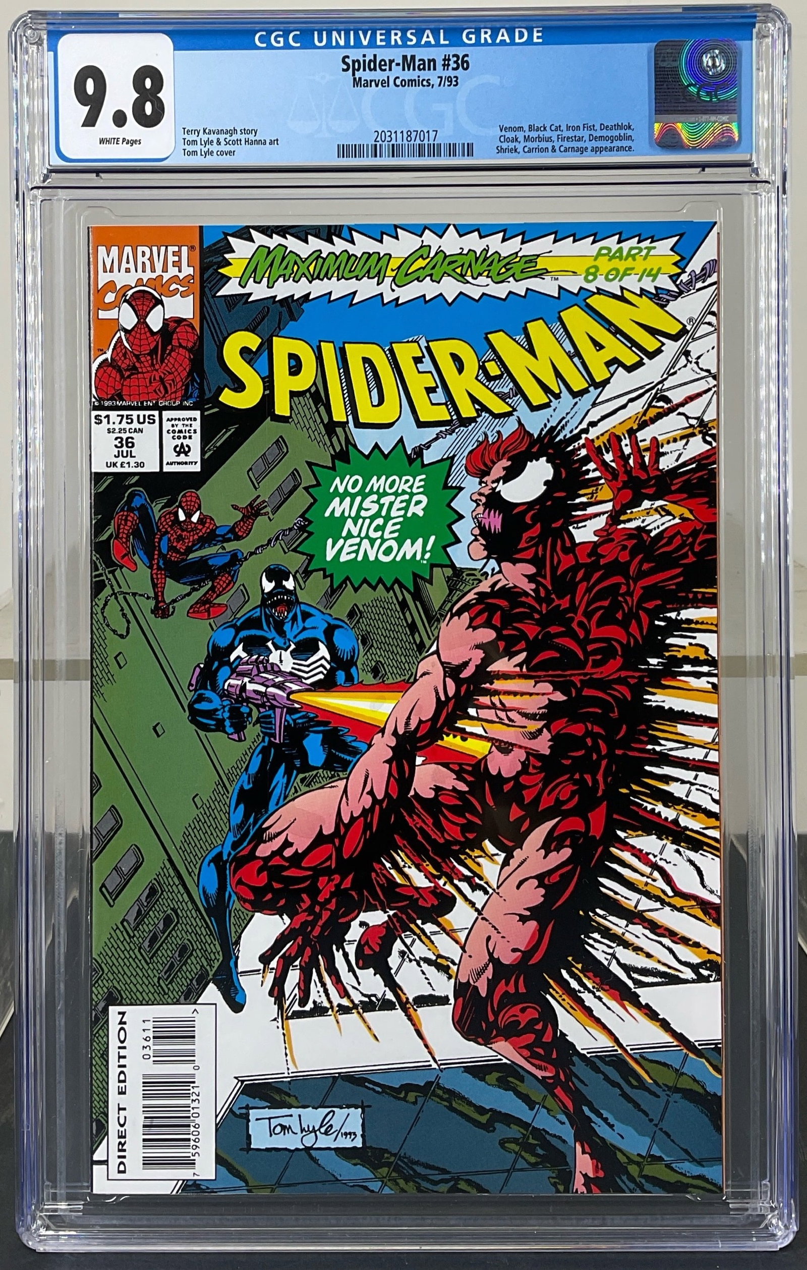 Spider-Man #36 (Marvel Comics, 1993) CGC 9.8 White pages (1 of 3)