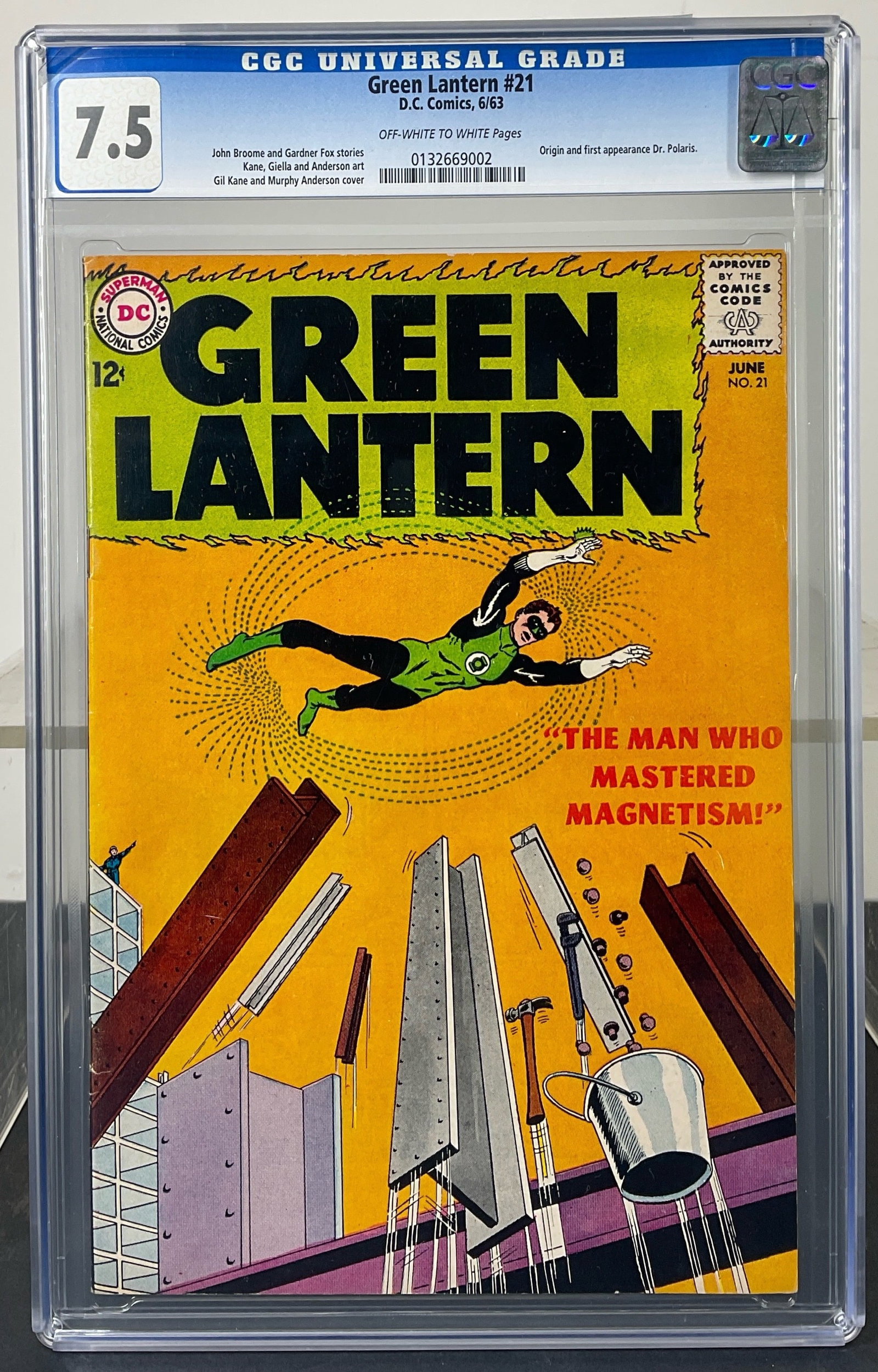 Green Lantern #21 (D.C. Comics, 1963) CGC 7.5 Off-White to White Pages (1 of 3)