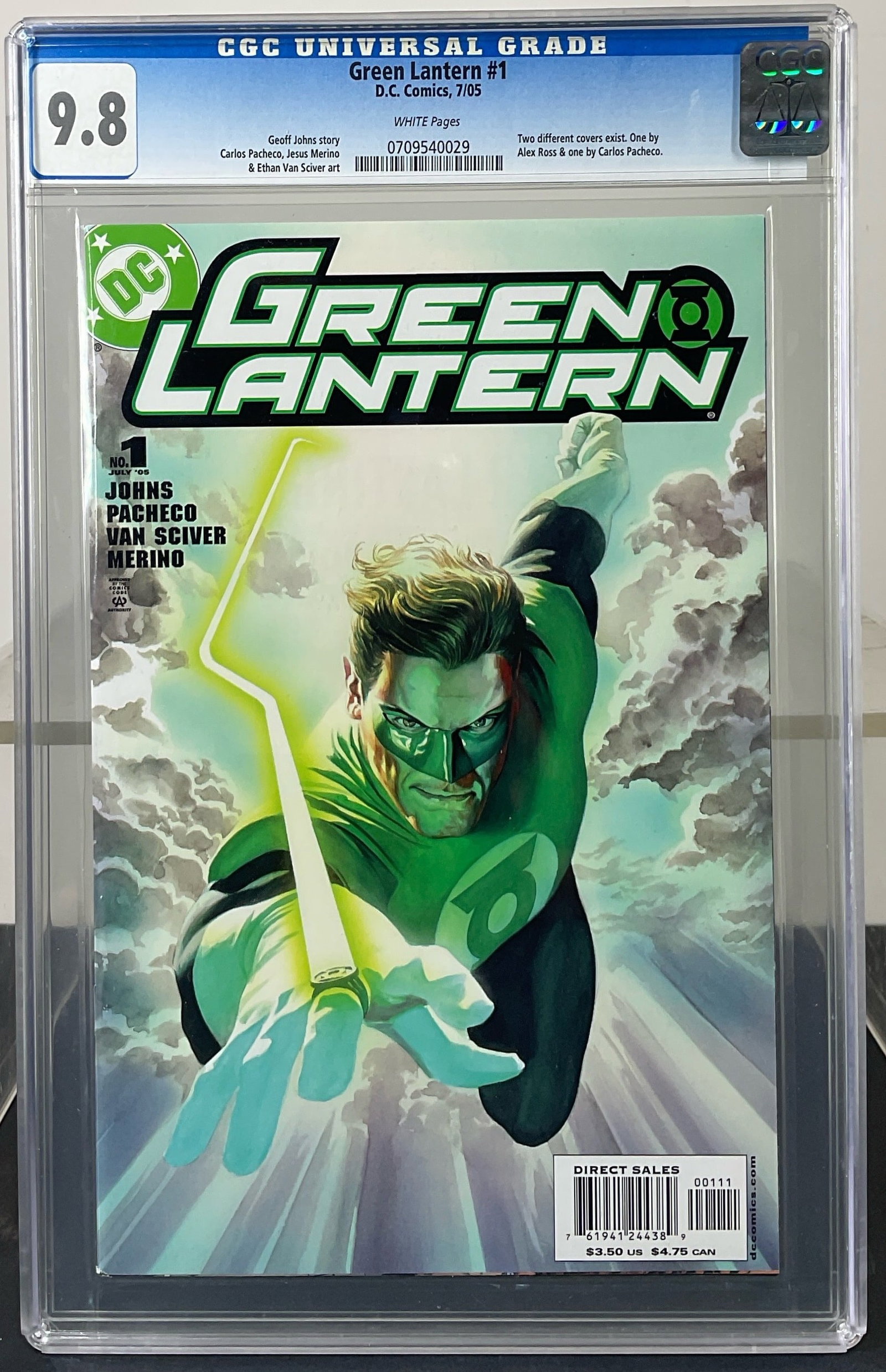 Green Lantern #1 (D.C. Comics, 2005) CGC 9.8 WHITE Pages (1 of 3)