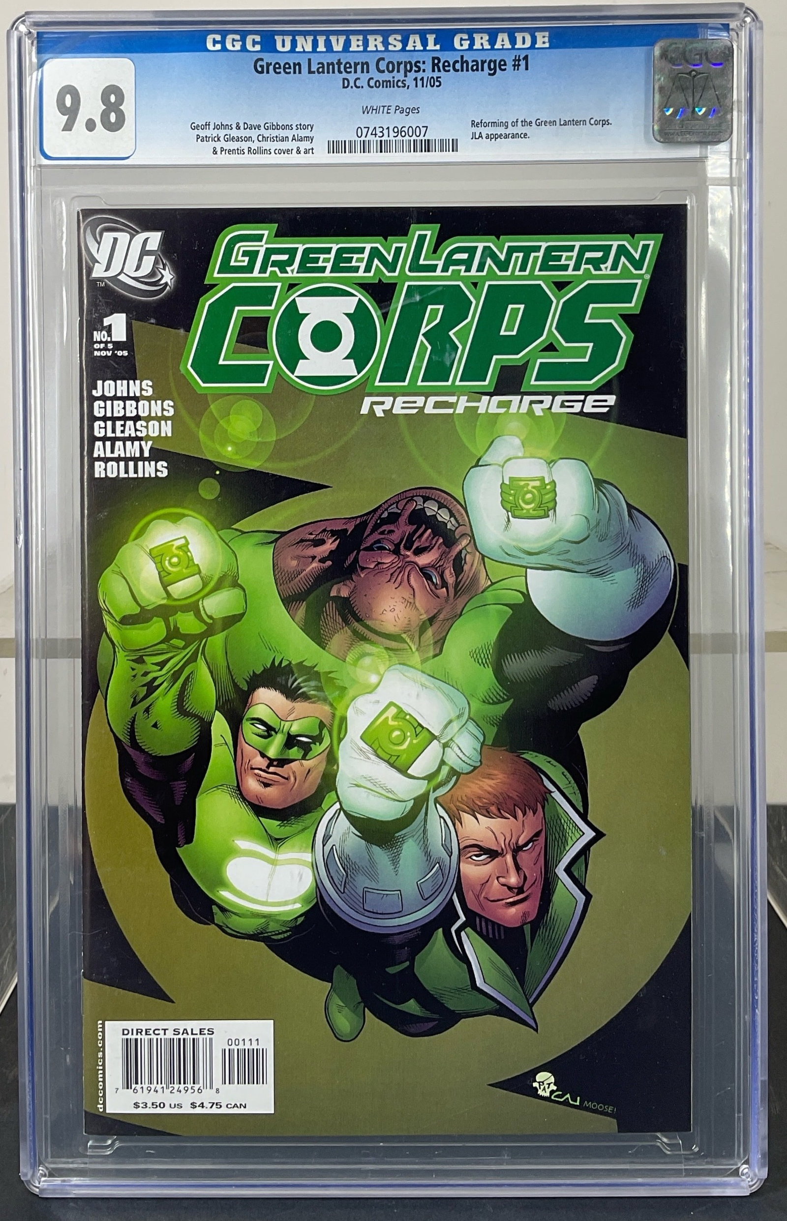 Green Lantern Corps: Recharge #1 (DC, 2005) CGC 9.8 White Pages (1 of 3)