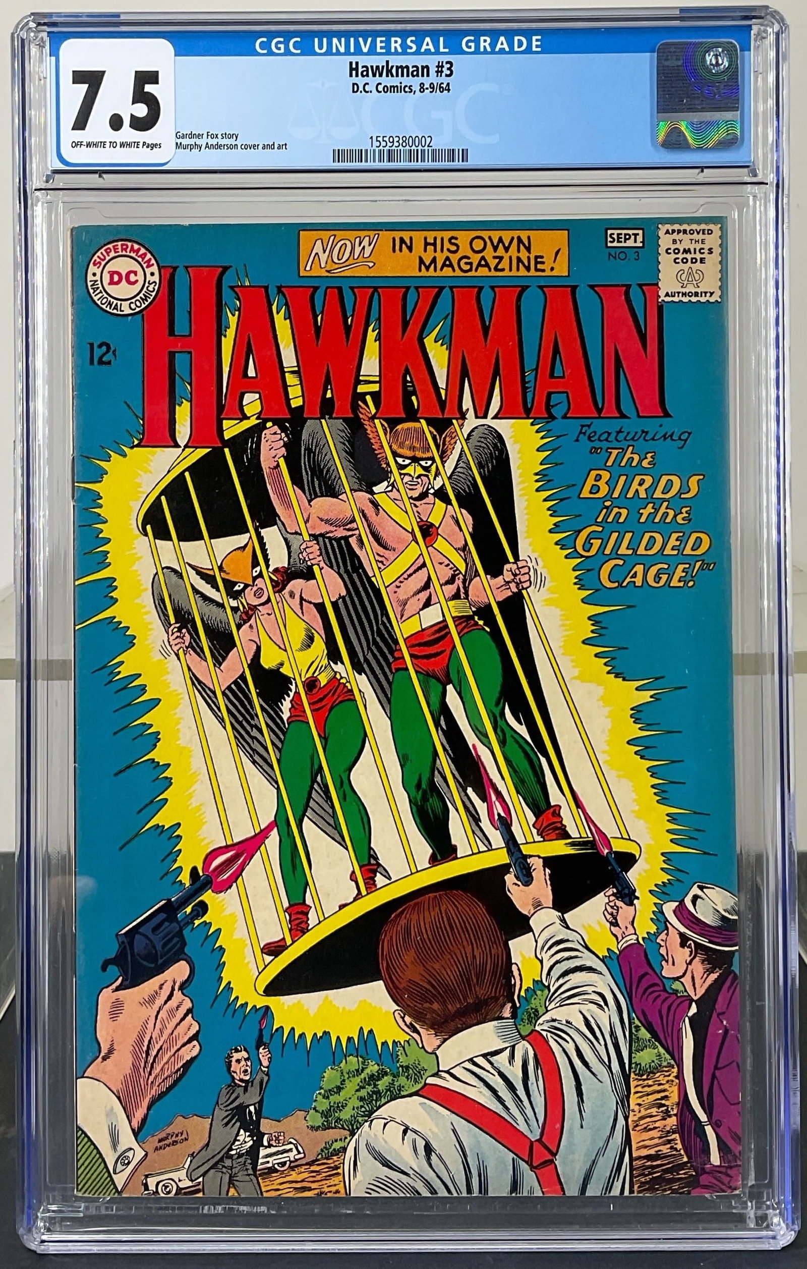 Hawkman #3 (D.C. Comics, 1964) CGC 7.5 Off-white to white pages (1 of 3)