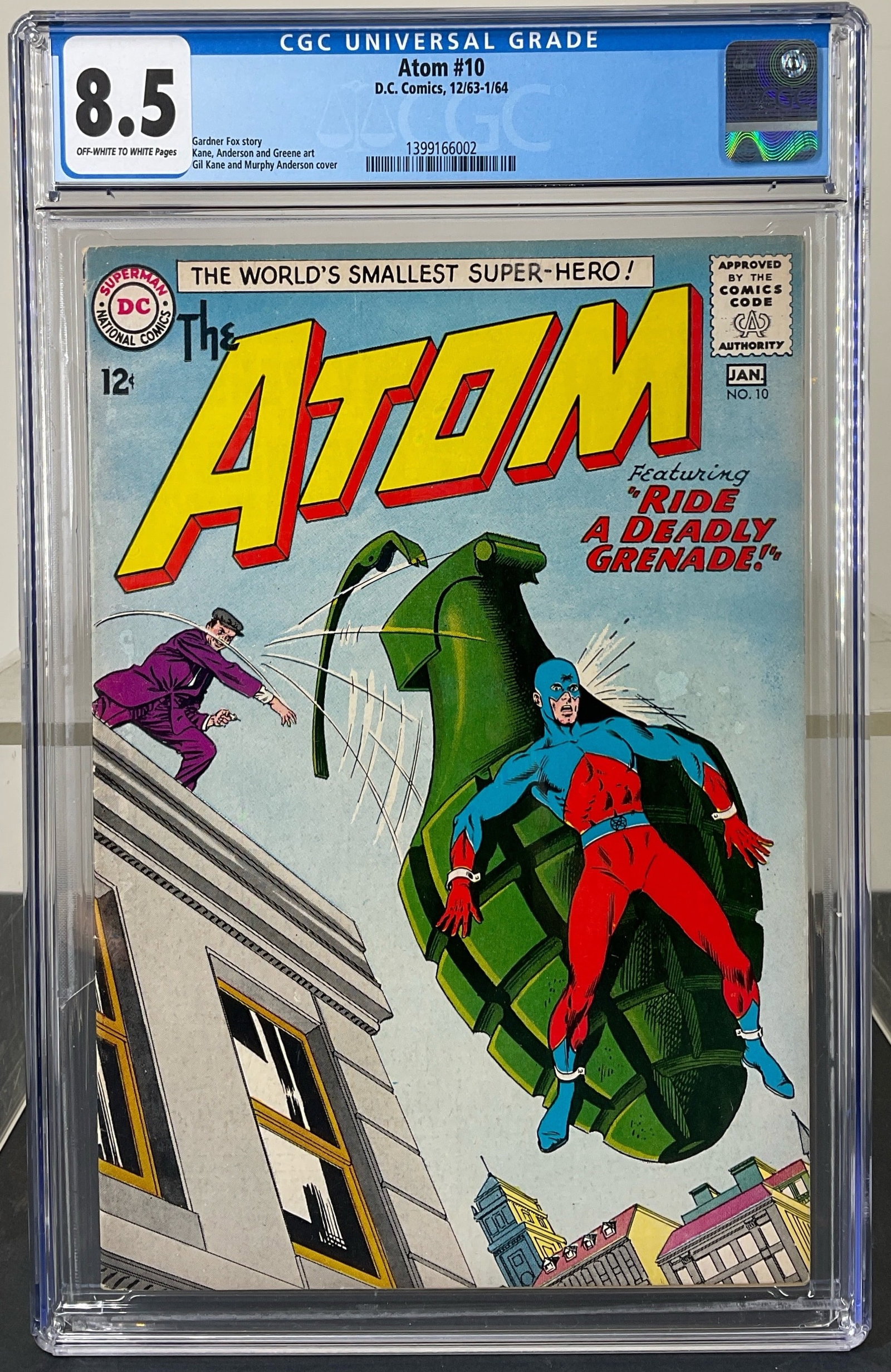 Atom #10 (D.C. Comics, 1963-1964) CGC 8.5 Off-white to white pages (1 of 3)