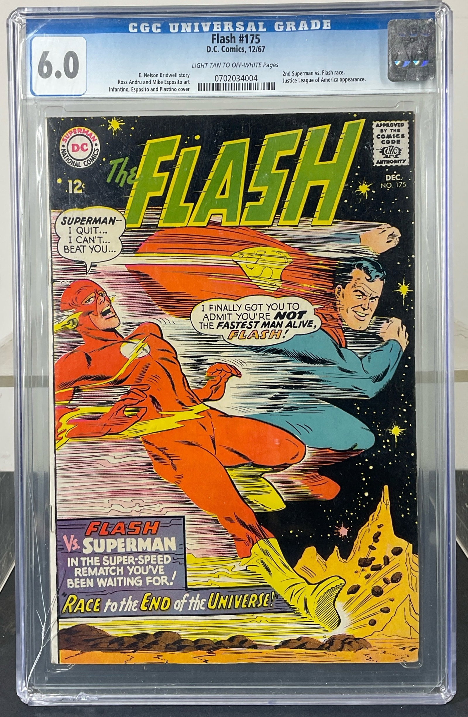 Flash #175 (DC, 1967) CGC 6.0 Light tan to off-white pages (1 of 3)